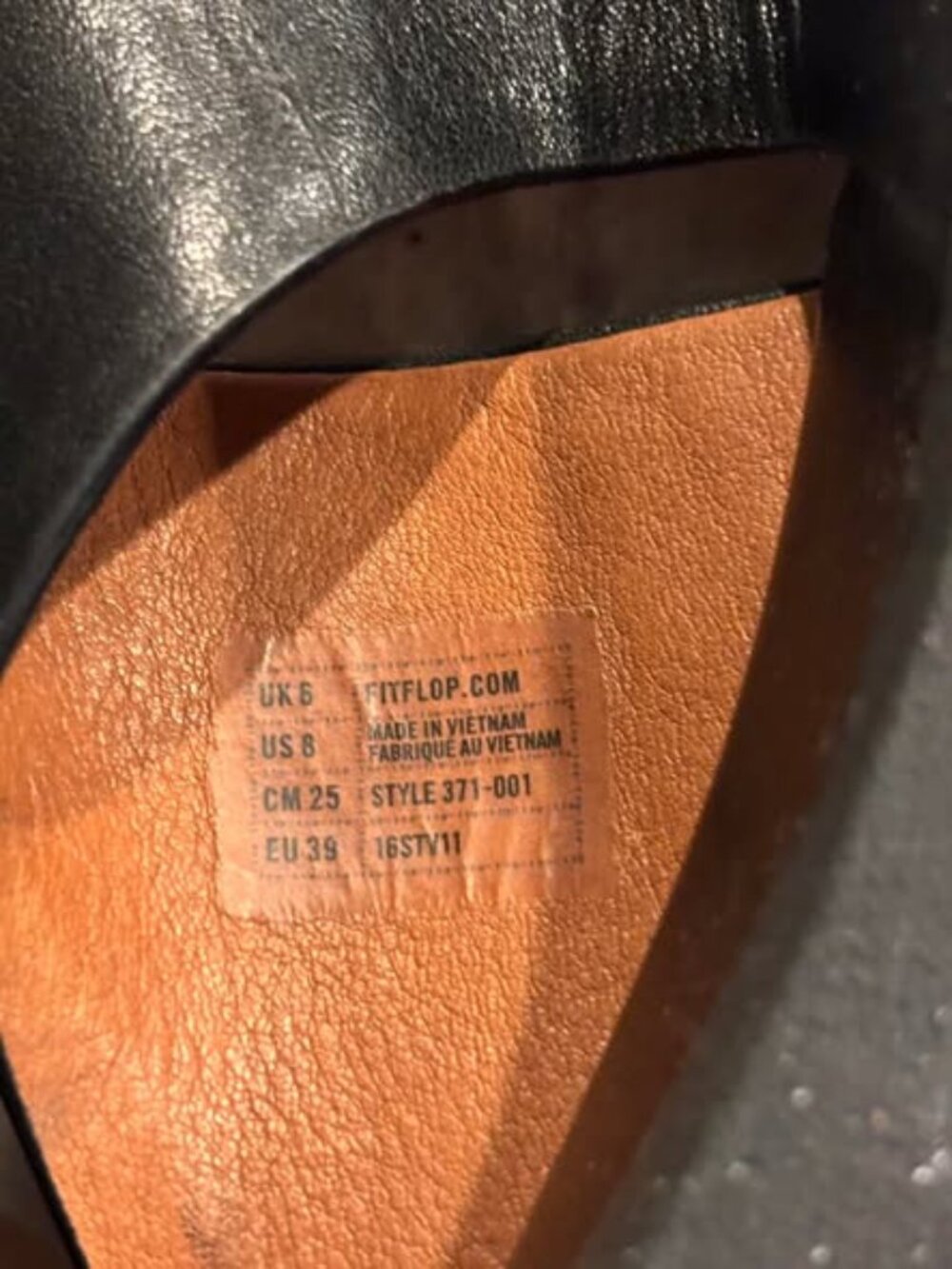 Leather Fitflop thong sandals 8/39 - Picture 3 of 6